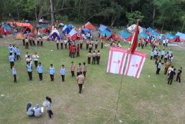 Kegiatan Perkemahan dalam rangka memantapkan kemampuan, keterampilan dan ketangguhan siswa-siswi SMP Negeri 5 Yogyakarta kelas VII dan Kelas VIII yang mengikuti pendidikan kepramukaan